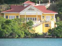 a spectacular villa in Grenada on the waters edge